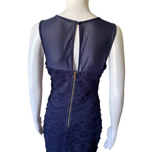 GUESS Los Angeles Womens Size 6 Blue Sleeveless Sheath Bodycon Cocktail Dress - Picture 8 of 10